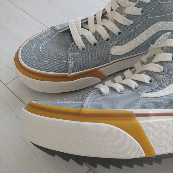 VANS NEW Old Skool Stacked Platform High Tops - Picture 6 of 16
